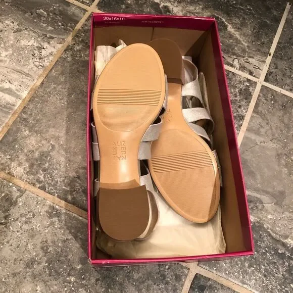 Naturalizer Silver Suede Felicity Gladiator Sandal - Picture 6 of 6